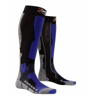 X-Socks Skisocke Alpin Silver schwarz/blau Damen - 1 Paar
