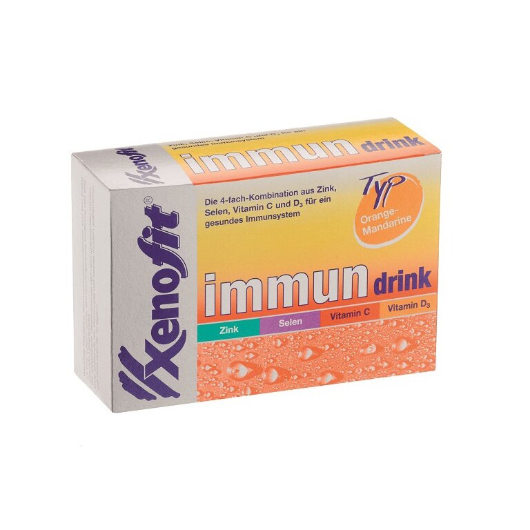 Xenofit immun drink (Nahrungsergänzungsmittel mit Zink, Selen, Vitamin C und Vitamin D) 20x5g Box