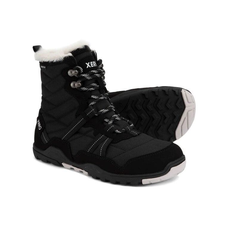 Xero Shoes Minimal-Winterstiefel Alpine Snow Boot (warm, wasserdicht, gefüttert) schwarz/weiss Damen