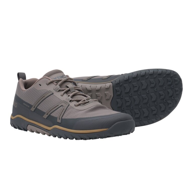 Xero Shoes Minimal-Laufschuhe Scrambler Trail Low WP (wasserdicht) braun/asphaltgrau Herren