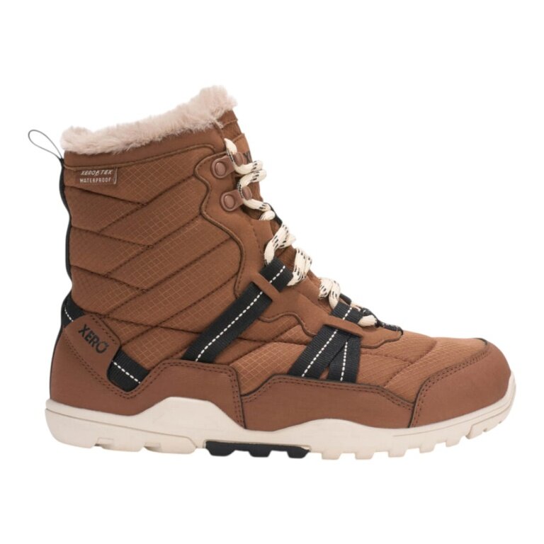Xero Shoes Minimal-Winterstiefel Alpine Snow Boot (warm, wasserdicht, gefüttert) hellbraun Damen