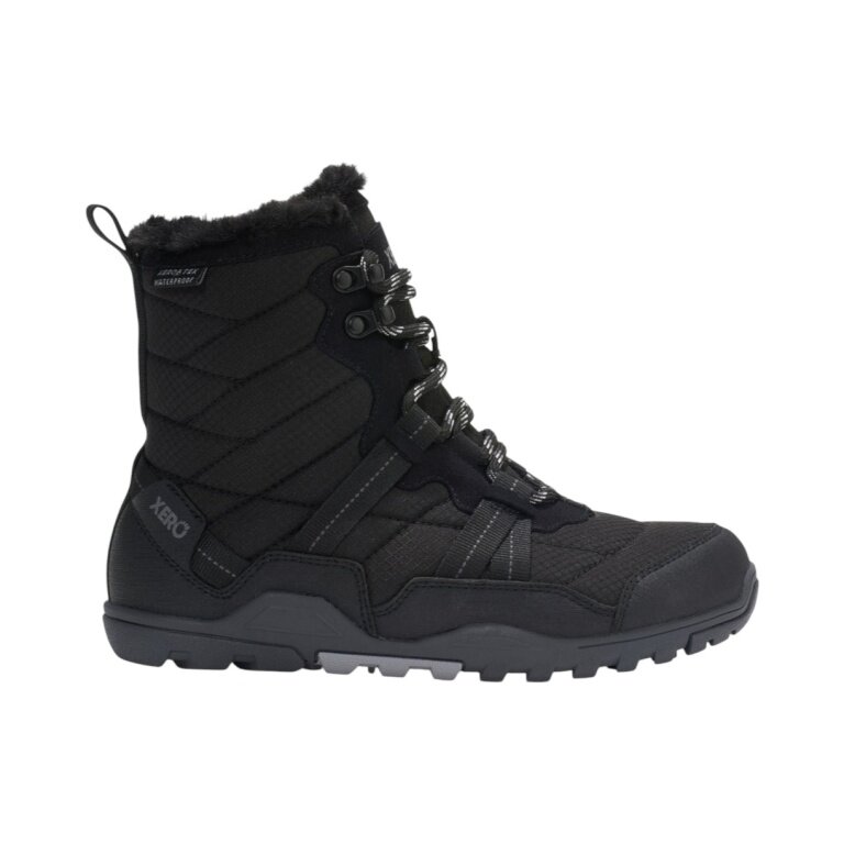 Xero Shoes Minimal-Winterstiefel Alpine Snow Boot (warm, wasserdicht, gefüttert) schwarz Damen