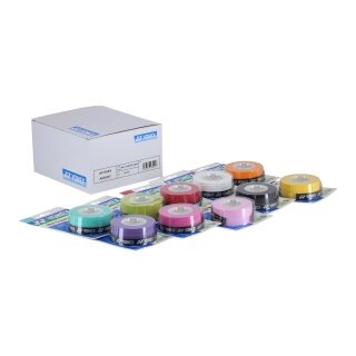 Yonex Overgrip Wet Super Grap 0.6mm (Komfort/glatt/leicht haftend) farblich sortiert 10x3er Box