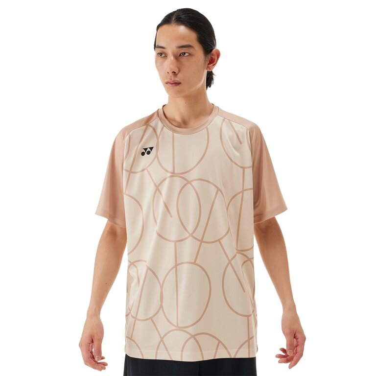 Yonex Trainings-Tshirt Practice Graphic 16742 (100% Polyester) 2025 ice beige Herren
