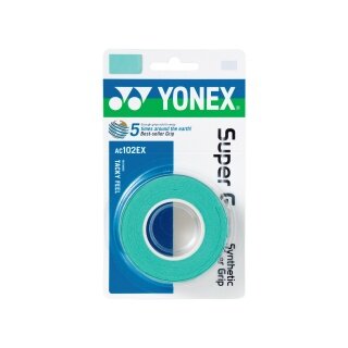 Yonex Overgrip Super Grap 0.6mm (Komfort/glatt/leicht haftend) mintgrün 3er