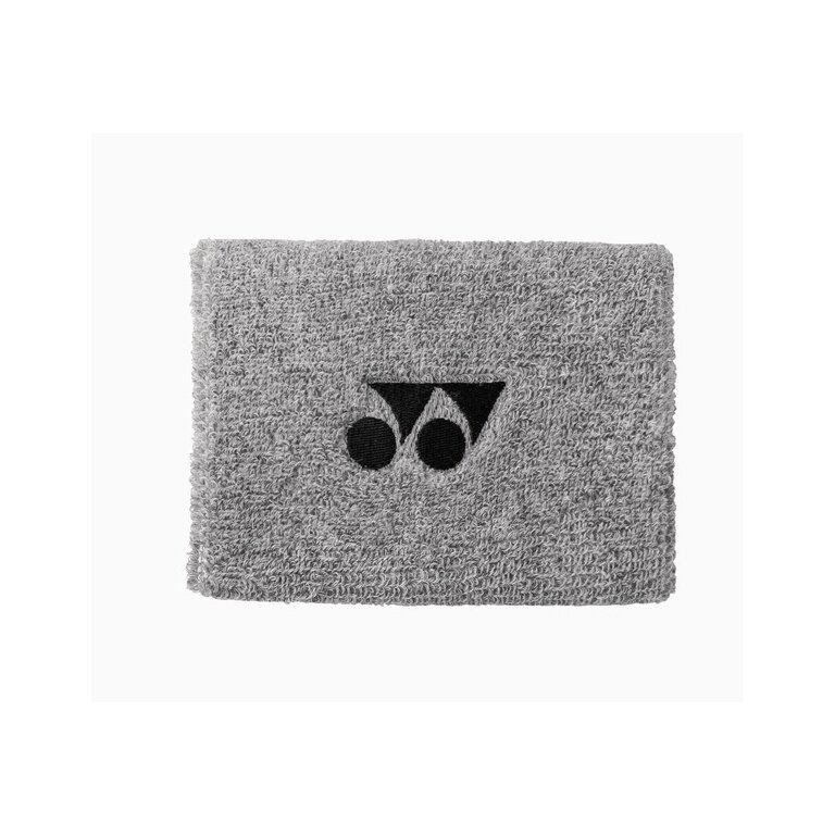 Yonex Schweissband Handgelenk Yonex Logo Mitte 10x8cm grau 1er