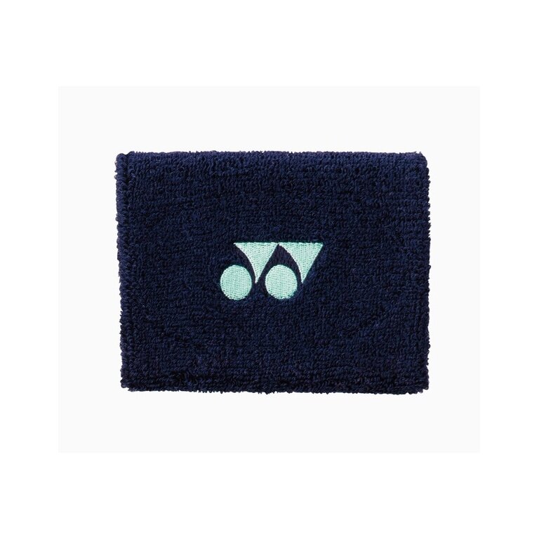 Yonex Schweissband Handgelenk Yonex Logo Mitte 10x8cm navyblau/mint 1er