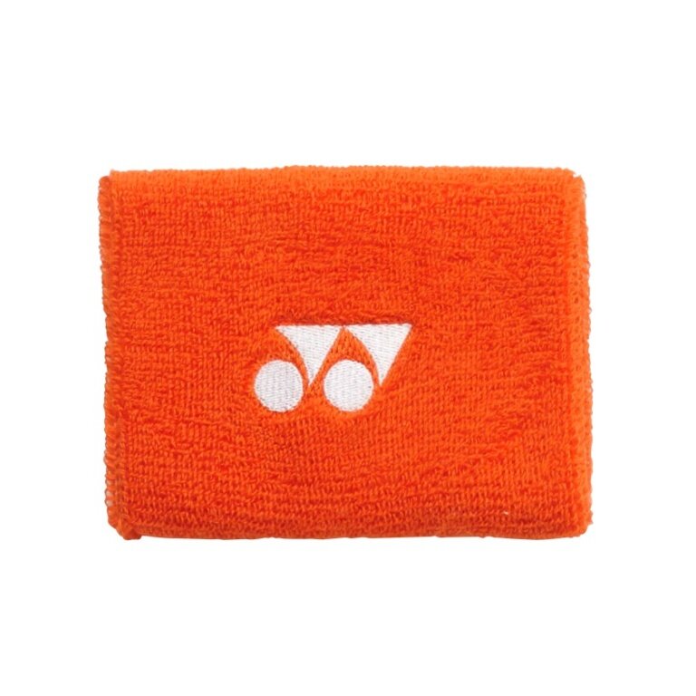 Yonex Schweissband Handgelenk Yonex Logo Mitte 10x8cm orange 1er