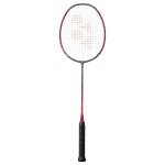 Yonex Badmintonschläger ARC Saber 11 Play (ausgewogen, mittel) grau/rot - besaitet -