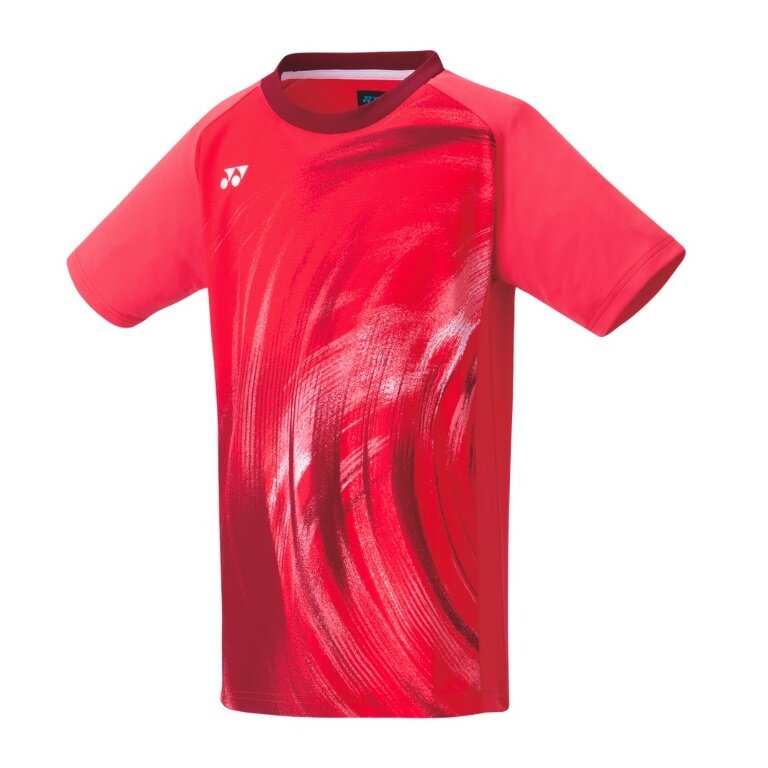 Yonex Badminton-Tshirt Practice (offizielles Shirt der Nationalmannschaft) 2024 rot Jungen