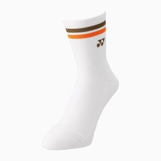 Yonex Sportsocke Crew 2025 weiss/braun/orange - 1 Paar