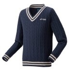 Yonex Sweater Pullover mit V-Ausschnitt indigoblau Jungen
