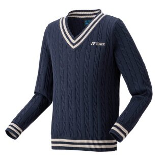 Yonex Sweater Pullover mit V-Ausschnitt indigoblau Jungen