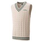 Yonex Weste Sweater mit V-Ausschnitt beige Jungen