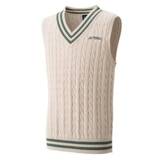 Yonex Weste Sweater mit V-Ausschnitt beige Jungen
