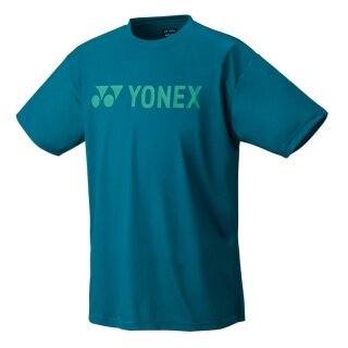 Yonex Sport-Tshirt Practice YJ0046 Big Logo (100% Polyester) 2025 blaugrün Jungen