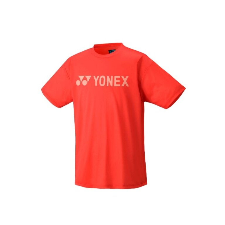 Yonex Sport-Tshirt Practice YJ0046 Big Logo (100% Polyester) 2025 rot Jungen