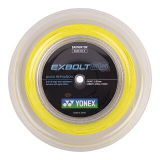 Yonex Badmintonsaite Exbolt 65 (Kontrolle) gelb 200m Rolle