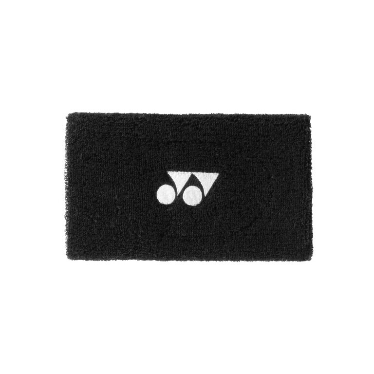 Yonex Schweissband Handgelenk Jumbo Logo Mitte 14x8cm schwarz 1er