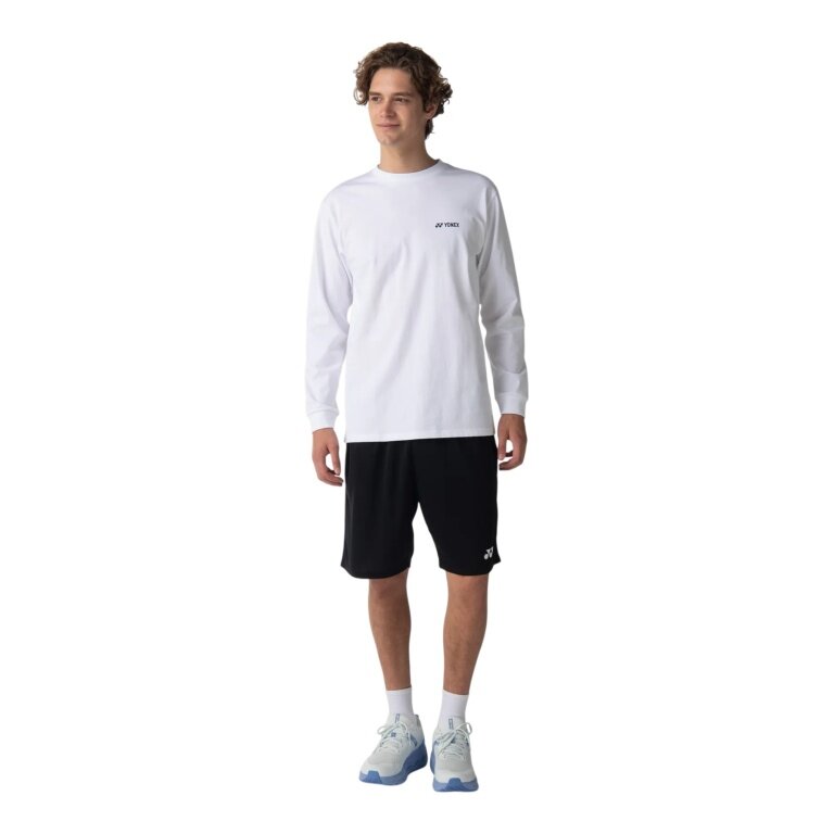 Yonex Langarmshirt Practice (100% Baumwolle) 2026 weiss Herren