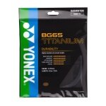 Yonex Badmintonsaite BG 65Ti (Haltbarkeit+Power) schwarz 10m Set