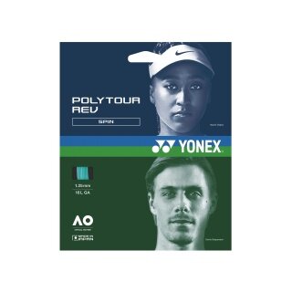 Yonex Tennissaite Poly Tour Rev (Polyester/achteckig) mintgrün 200m Rolle