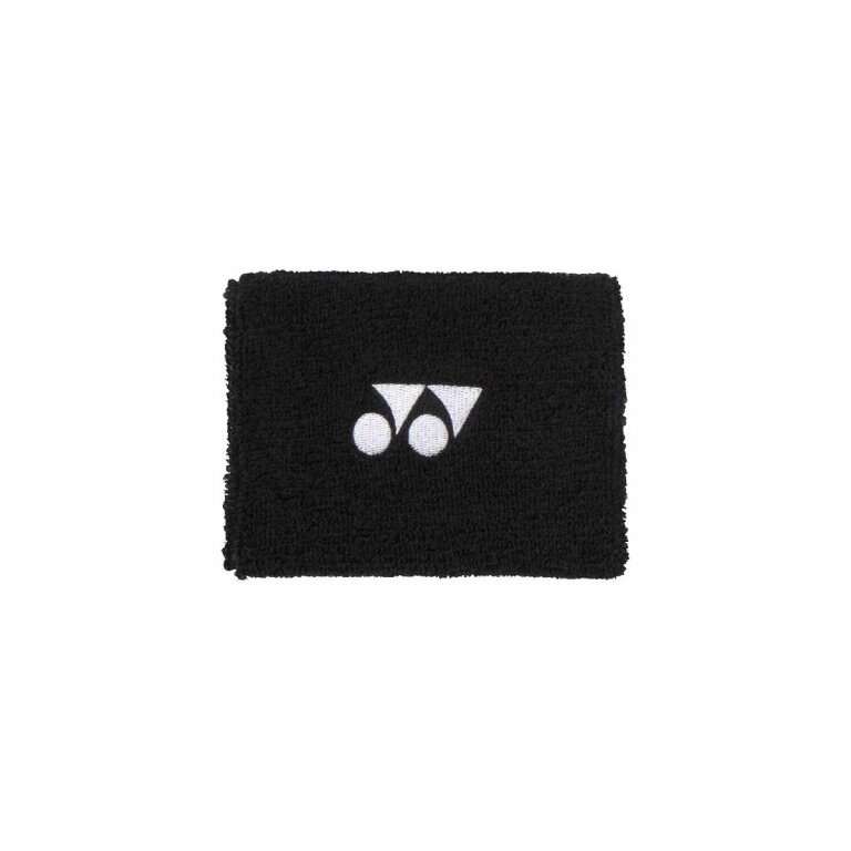Yonex Schweissband Handgelenk Yonex Logo Mitte 10x8cm schwarz 1er