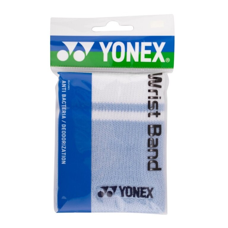 Yonex Schweissband Handgelenk Yonex Logo Mitte Knit 10x8cm saxeblau/weiss 1er