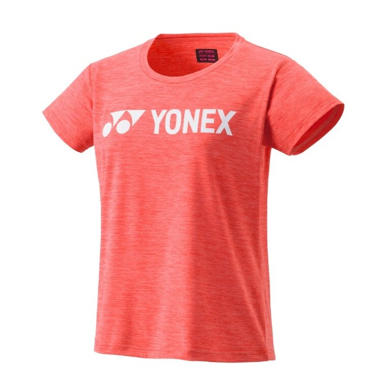 Yonex Sport-Tshirt Practice (100% Polyester) 2024 geraniumpink Damen
