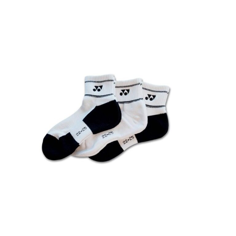Yonex Sportsocken Ankle Indoor weiss/schwarz Herren - 3 Paar