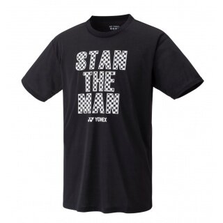 Yonex Trainings-Tshirt Stan the Man #19 (Baumwolle) schwarz Herren