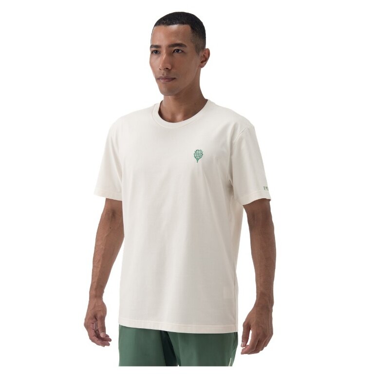 Yonex Sport-Tshirt Nature (Baumwolle) 2024 offweiss Herren