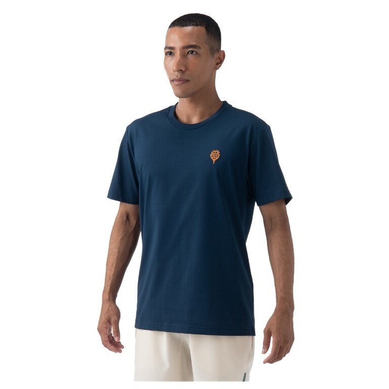 Yonex Sport-Tshirt Nature (Baumwolle) 2024 nachtblau Herren