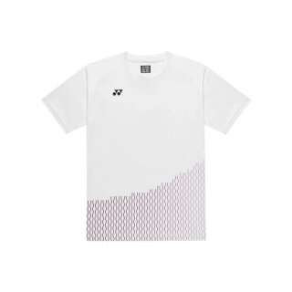 Yonex Sport-Tshirt Practice Print 16863 (100% Polyester) 2026 weiss Herren