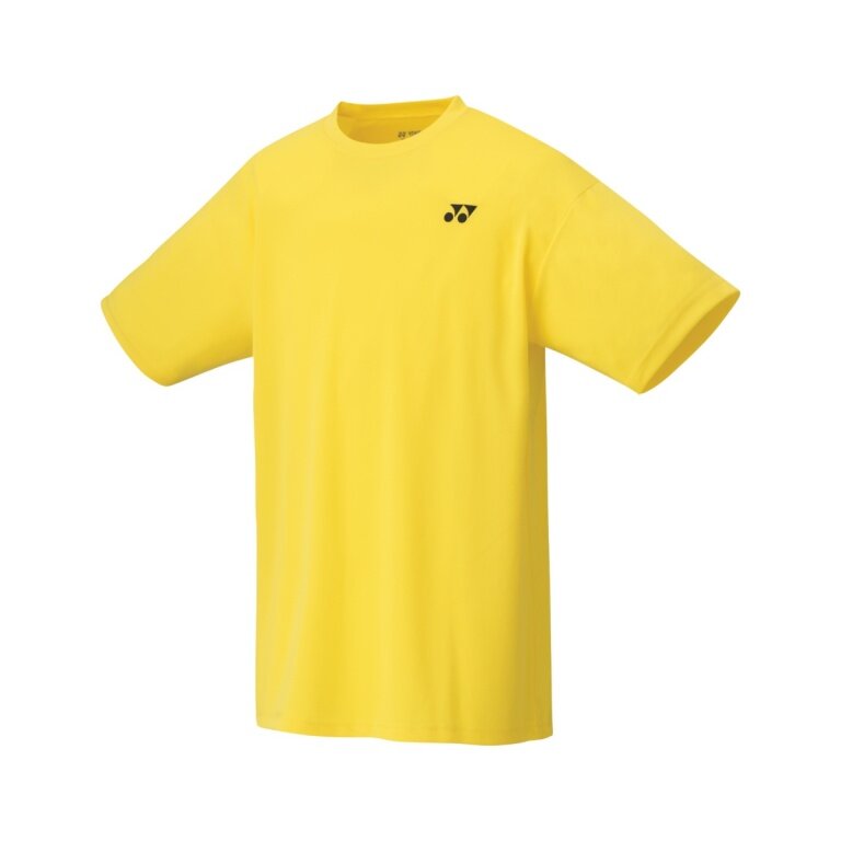 Yonex Trainings-Tshirt Small Logo LS0024 (100% Polyester) 2025 gelb Herren