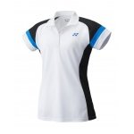 Yonex Sport-Polo Team #18 weiss/schwarz Damen