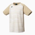 Yonex Sport-Tshirt Club Team YJ0050 (100% Polyester) 2025 beige Jungen