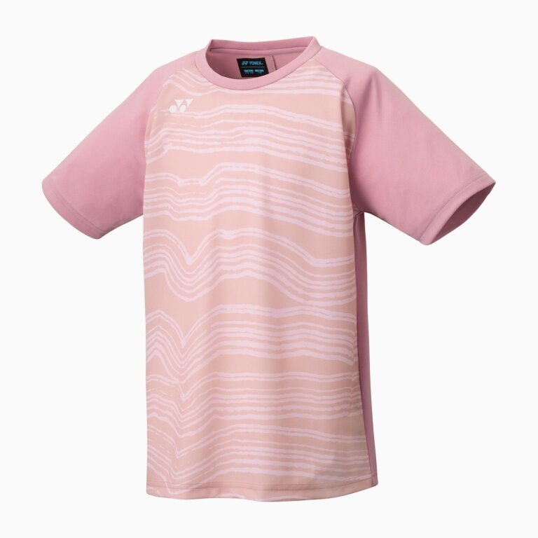 Yonex Sport-Tshirt Club Team YJ0050 (100% Polyester) 2025 pink Jungen