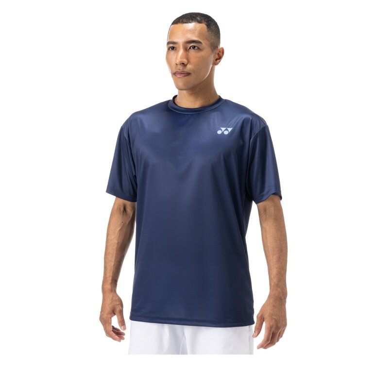Yonex Trainings-Tshirt Practice Small Logo YM0045 (100% Polyester) 2024 indigoblau Herren