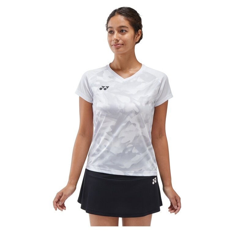 Yonex Sport-Tshirt Crew Neck Club Team YW0033 (100% Polyester) 2025 weiss Damen