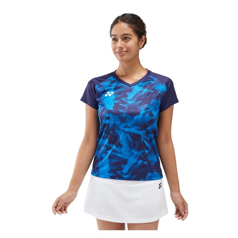 Yonex Sport-Tshirt Crew Neck Club Team YW0033 (100% Polyester) 2025 navyblau Damen