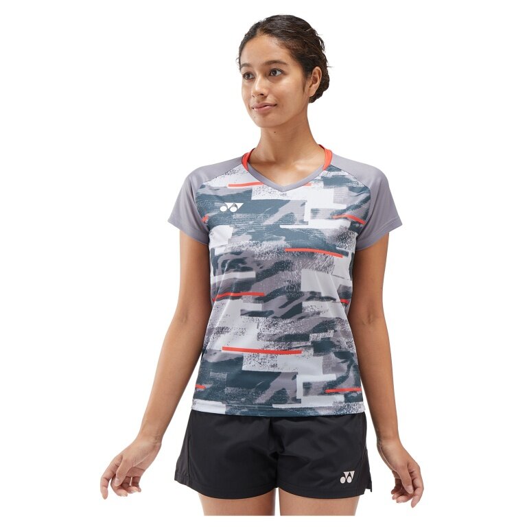 Yonex Sport-Shirt Crew Neck Club Team YW0034 (100% Polyester) grau Damen