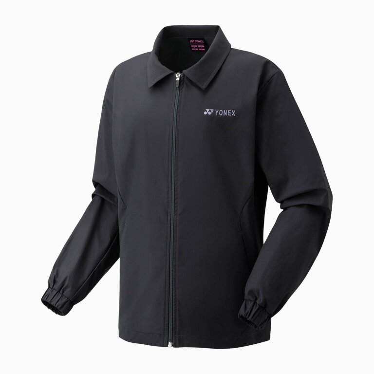 Yonex Trainingsjacke Warm-Up Anzugjacke mit Kragen Club Team 2025 slate schwarz Damen