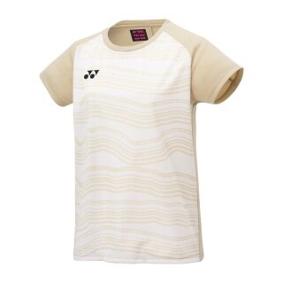Yonex Sport-Tshirt Crew Neck Club Team YM0050 (100% Polyester) 2025 beige Damen