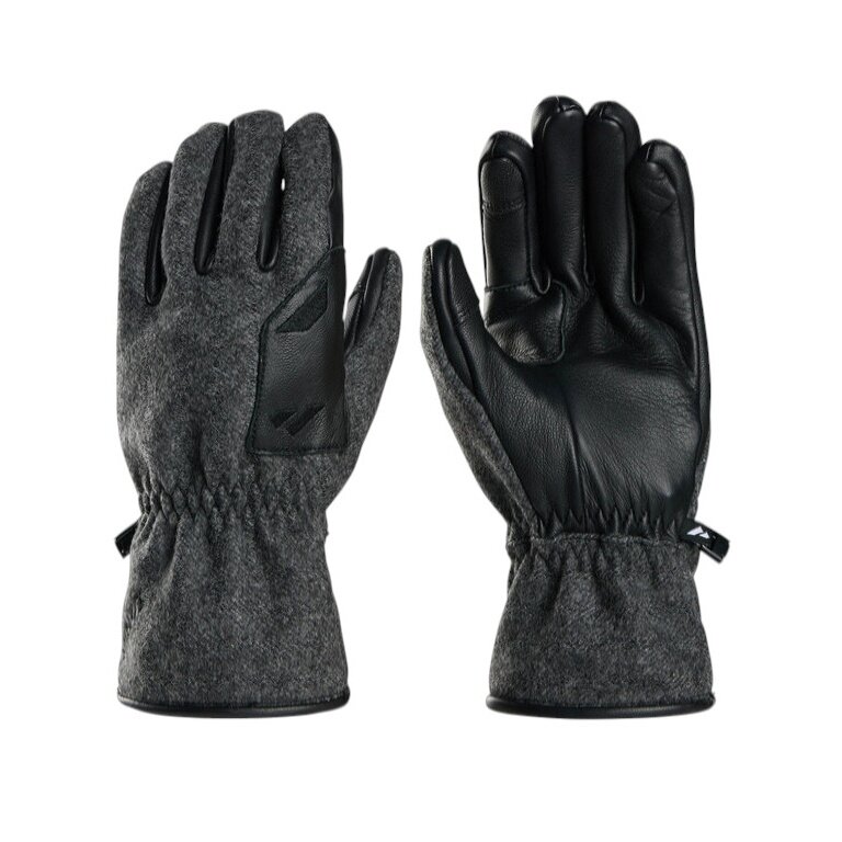 Zanier Handschuhe Austrian Loden Glove (Merinowolle, touchscreenfreundlich) anthrazitgrau - 1 Paar