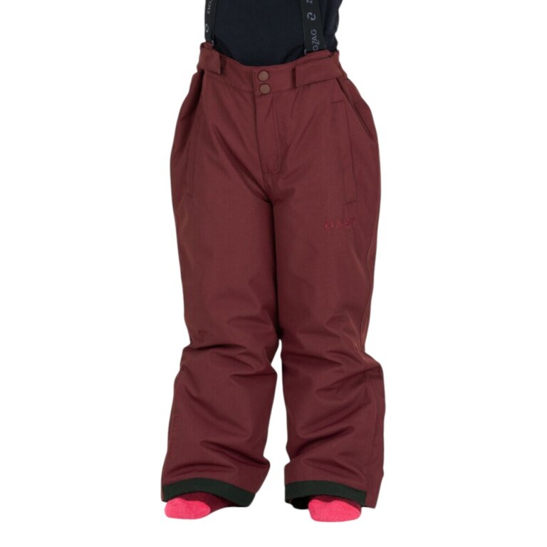 Zigzag Winter-Skihose Soho W-PRO 10.000 (wasserdicht, atmungsaktiv, winddicht) weinrot Kinder