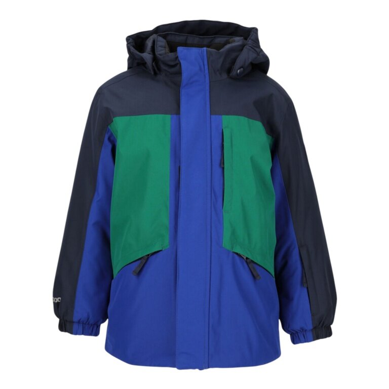 Zigzag Winter-Skijacke Arctic Ski Jacket W-Pro 10000 (wasserdicht, winddicht) navyblau/grün/blau Kinder