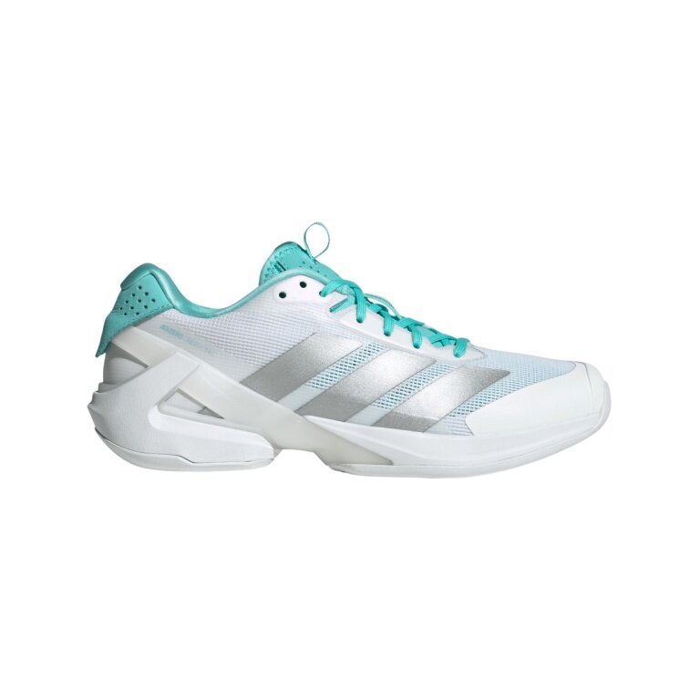 adidas Tennisschuhe Adizero Ubersonic 5 Allcourt/Leichtigkeit 2025 weiss/silber/tealgrün Damen