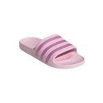 adidas Badeschuhe Adilette Aqua 3-Streifen (Cloudfoam Fußbett, vorgeformter EVA-Riemen) pink/violett - 1 Paar