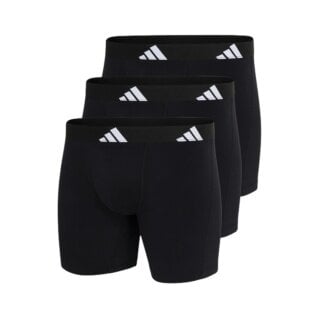 adidas Unterwäsche Boxershorts Brief Active Flex Cotton schwarz Herren - 3 Stück